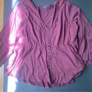 TORRID flared corset blouse- 1